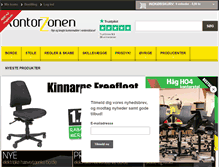 Tablet Screenshot of kontorzonen.dk